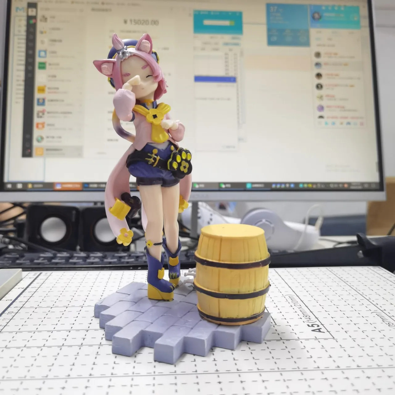 

Игровая фигурка Genshin Impact, 17 см, Diona Katzlein, ПВХ экшн-фигурка GanYu Paimon Klee, Коллекционная модель, игрушки, подарки