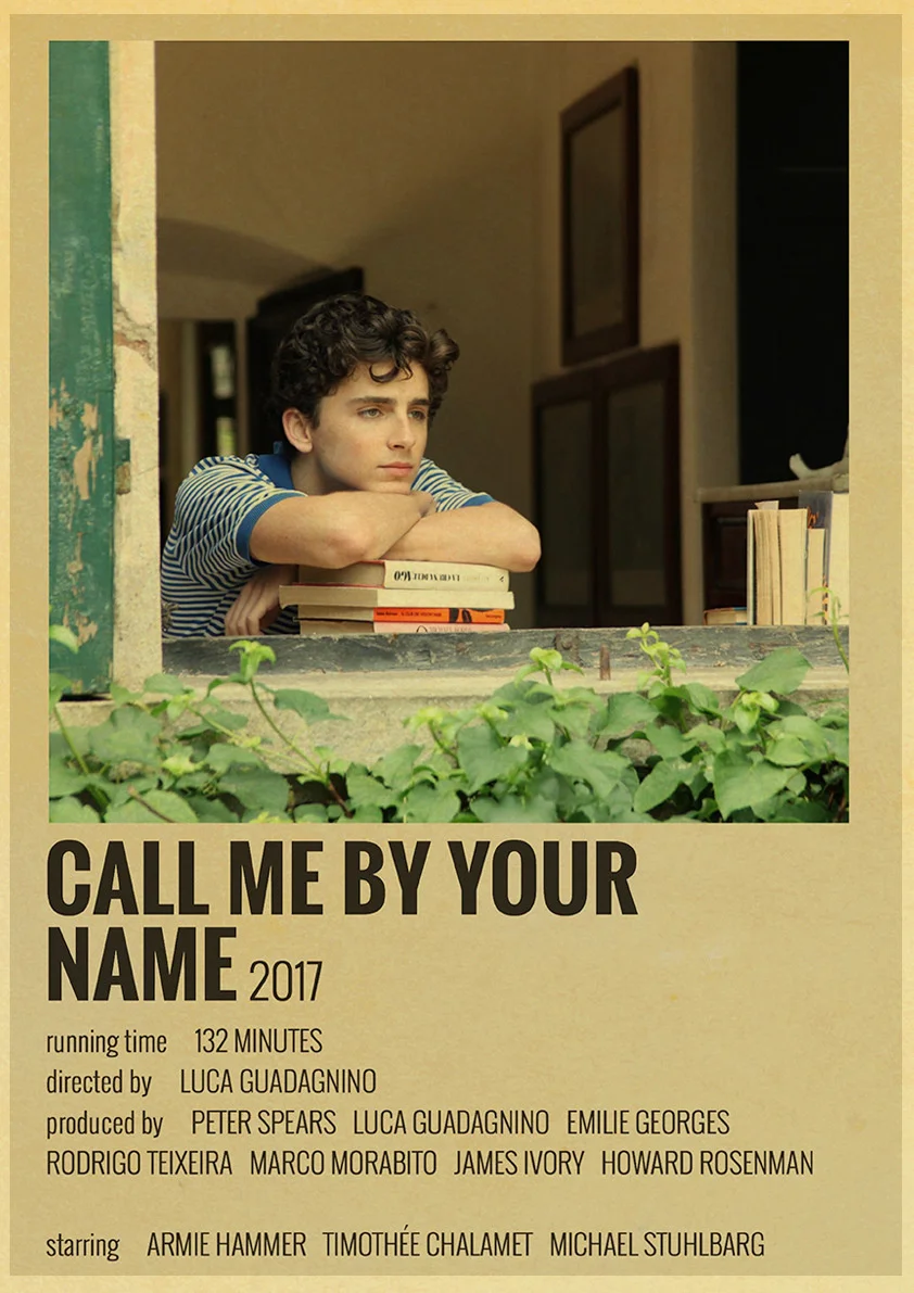 Горячий фильм винтажные плакаты звоните мне по вашему имени/Криминальное