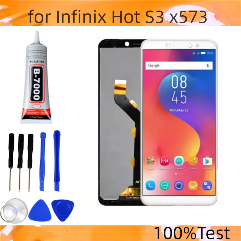 

Original LCD screen of Infinix Hot S3 x573, digitizer component with touch screen, used for Infinix Hot S3 x573