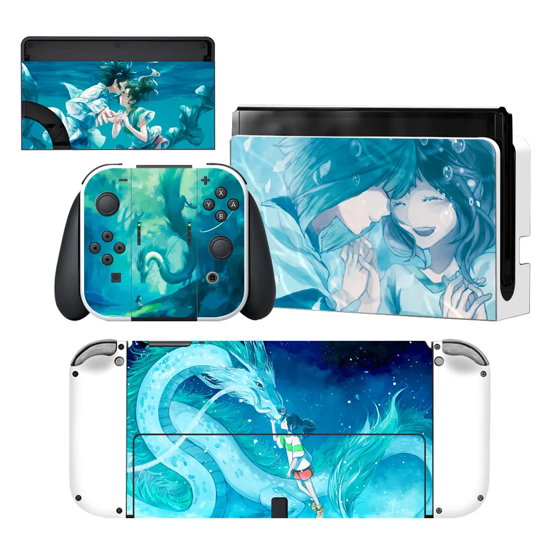 

Spirited Away Style Vinyl Decal Skin Sticker For Nintendo Switch OLED Console Protector Game Accessoriy NintendoSwitch OLED