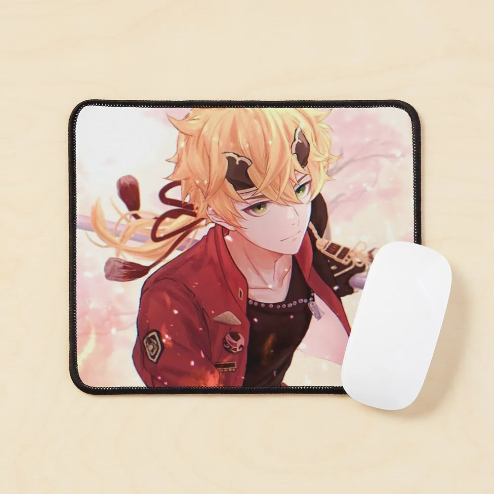 

Thoma Genshin ударопрочный коврик для мыши, мужской игровой компьютерный коврик для мыши с рисунком, игровой стол для клавиатуры