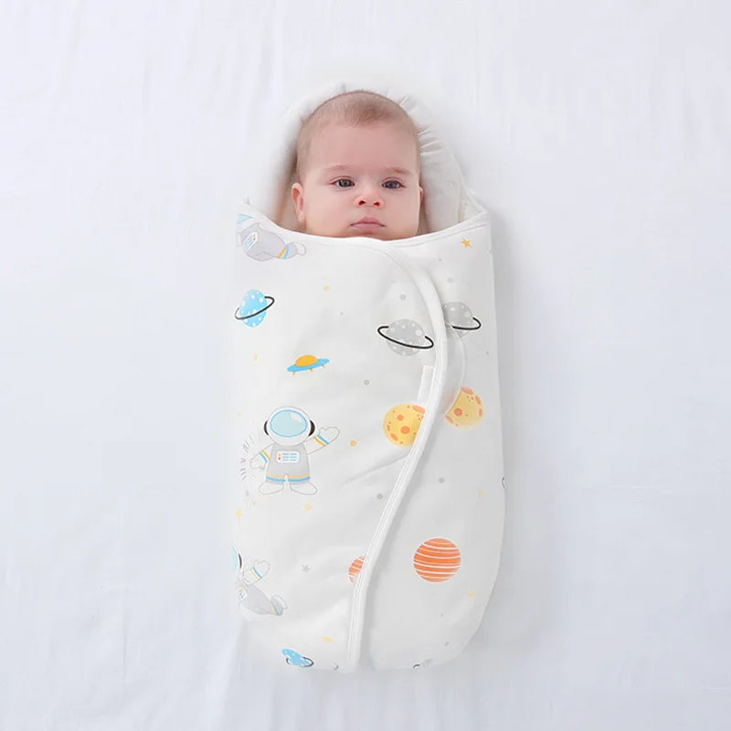 Newborn Baby Sleeping Bag Plus Ultra-Soft Thicken Warm Blanket Pure Cotton Cocoon Infant Boys Girls Wrap Bebe Swaddle Free Size