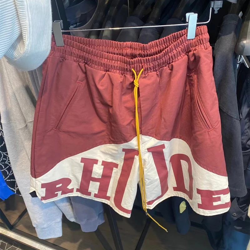 

Multi Color Oversize High Quality Men Women Rhude Patchwork Shorts