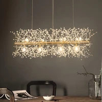 snowflake chandelier nordic style lamp creative personality crystal model atmosphere light luxury living room lighting