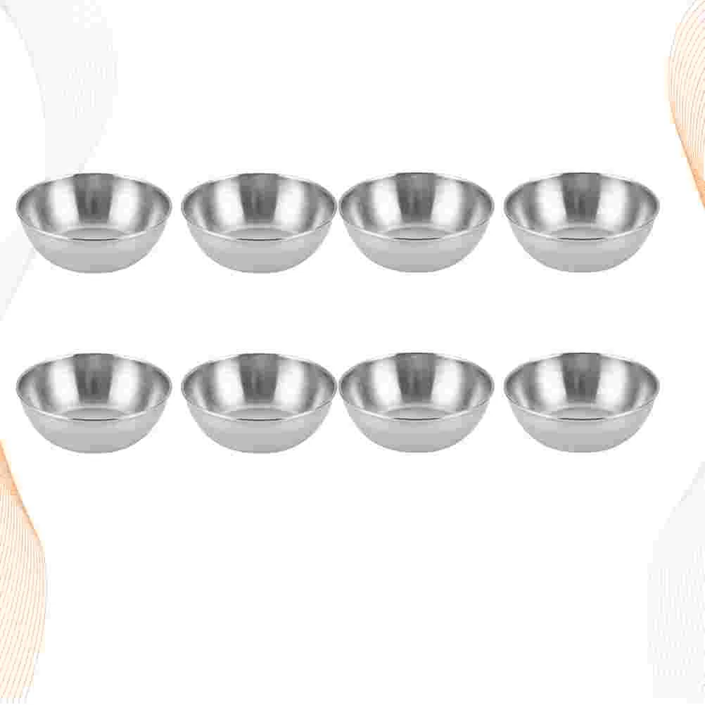 

Sauce Bowls Dish Cups Dipping Bowl Plates Condiment Appetizer Seasoning Soy Dip Serving Mini Steel Stainless Ketchup Snack