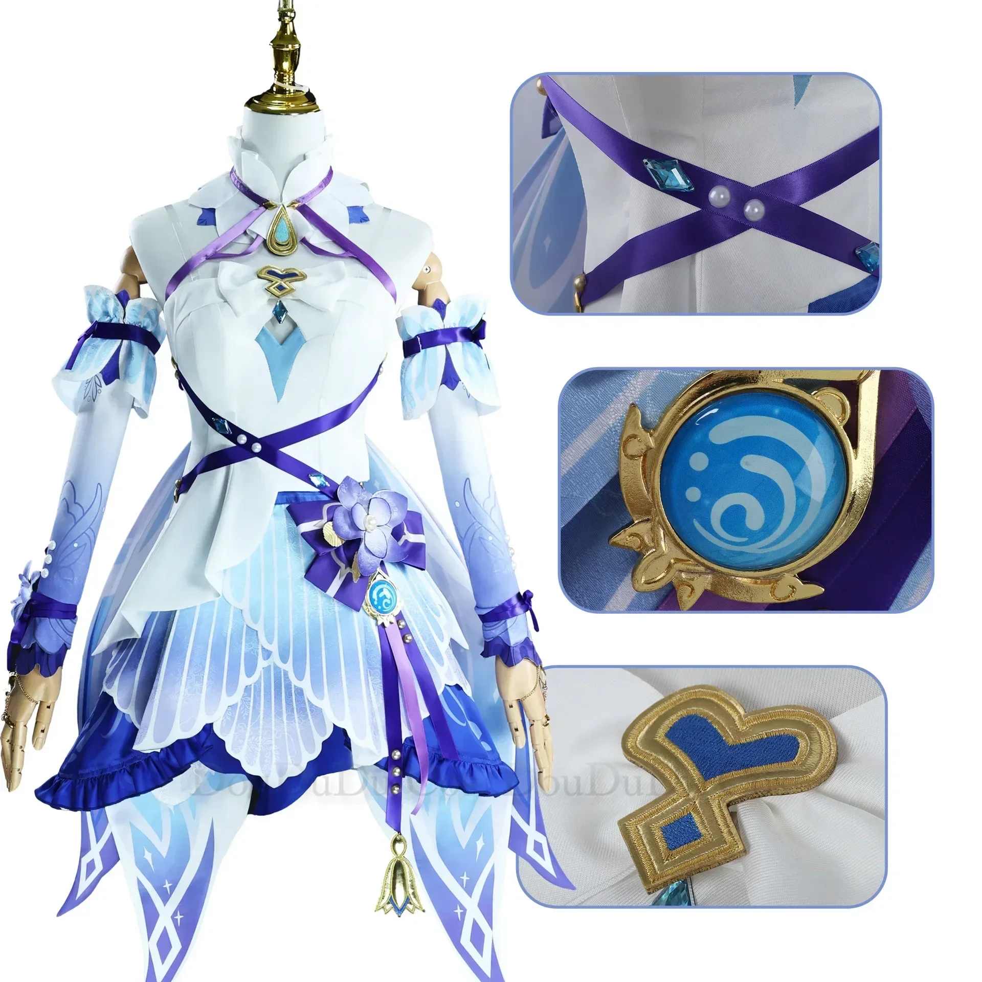 Игра Genshin Impact новый стиль Nilou карнавальный костюм полный комплект платье униформа