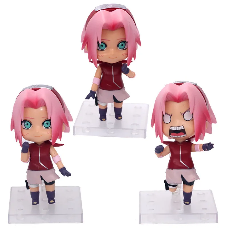 

Naruto Q version 31th generation Haruno Sakura Figure PVC Action Model Toy Figure Doll 3pcs/lot 10cm