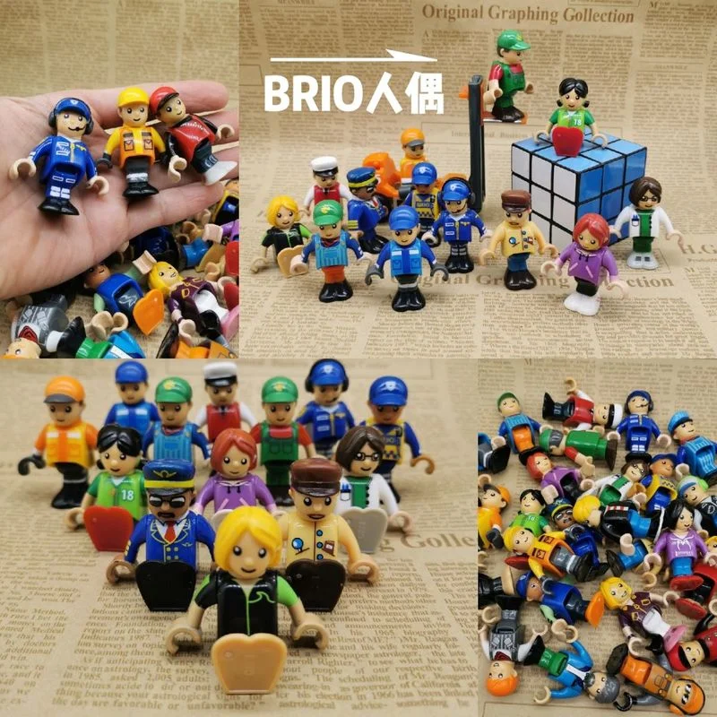 

Professional Role Figure Brio Police Fireman Engineer Doll Toy Ornaments Accessories Fantasy Figurines Children Present