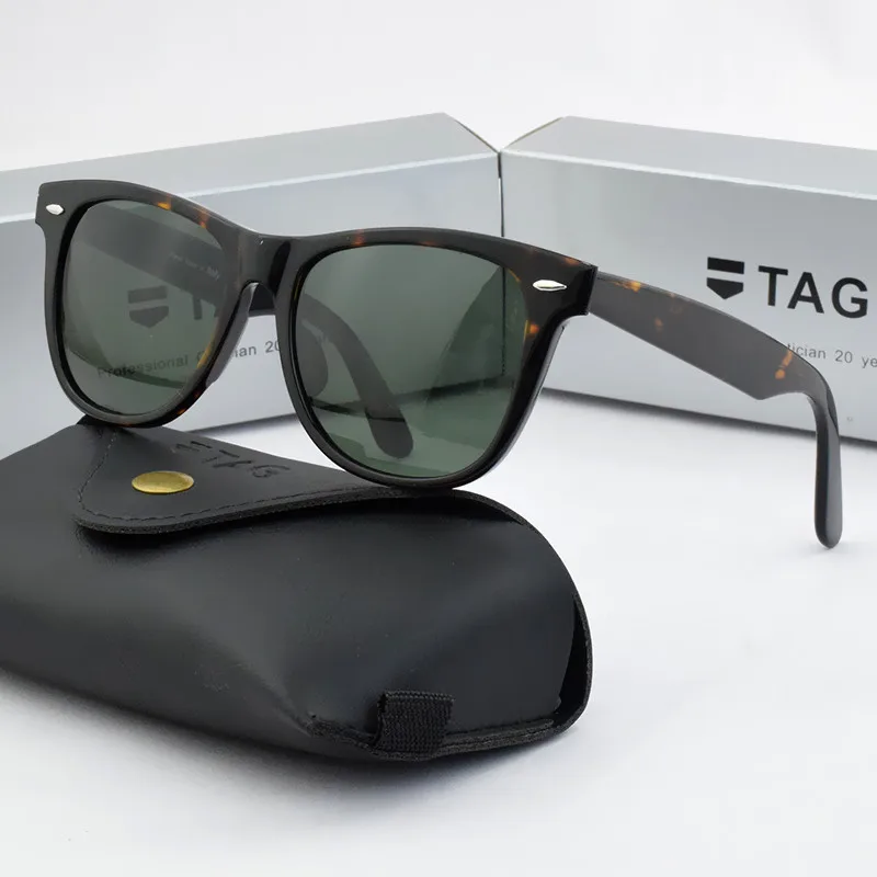

2022 sunglasses women Glass lens Acetate sun glasses men T2140 Luxury Brand Rivet Design Goggles Elegant Female Square sunglass