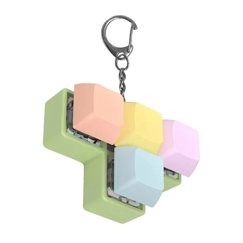 Брелок для клавиатуры 4 кнопки тестер стержня игрушка пальцев Забавный сенсорный