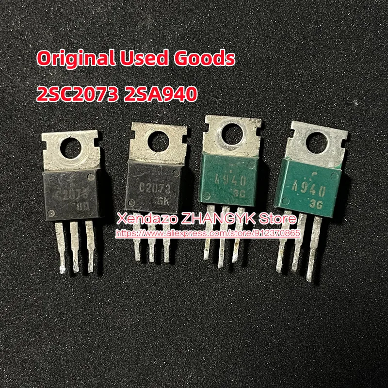 

10 pairs/lot Original Used Goods A940 C2073 2SA940 2SC2073 Audio pairing tube TO-220