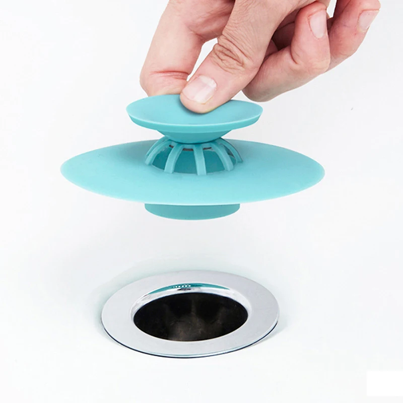 

Silicone Shower Drain Stopper Sink Floor Drain Plug Kitchen Laundry Water Stopper Tool Laundry Bathroom Deodorant home supplies
