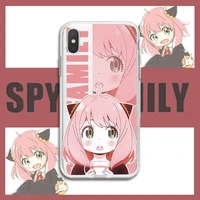 anime spy x family phone case for iphone 13 12 11 pro max xr xs 7 x se20 8 6 plus cartoon loyor anya yor hard matte cover fundas