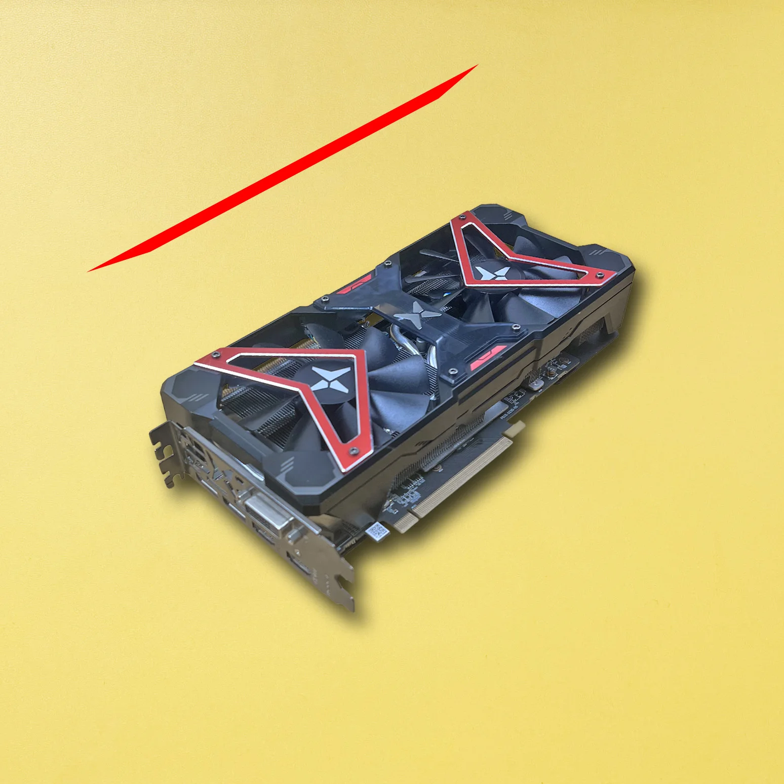 Видеокарта Radeon AMD RX590 8G GME б/у карта дисплея |