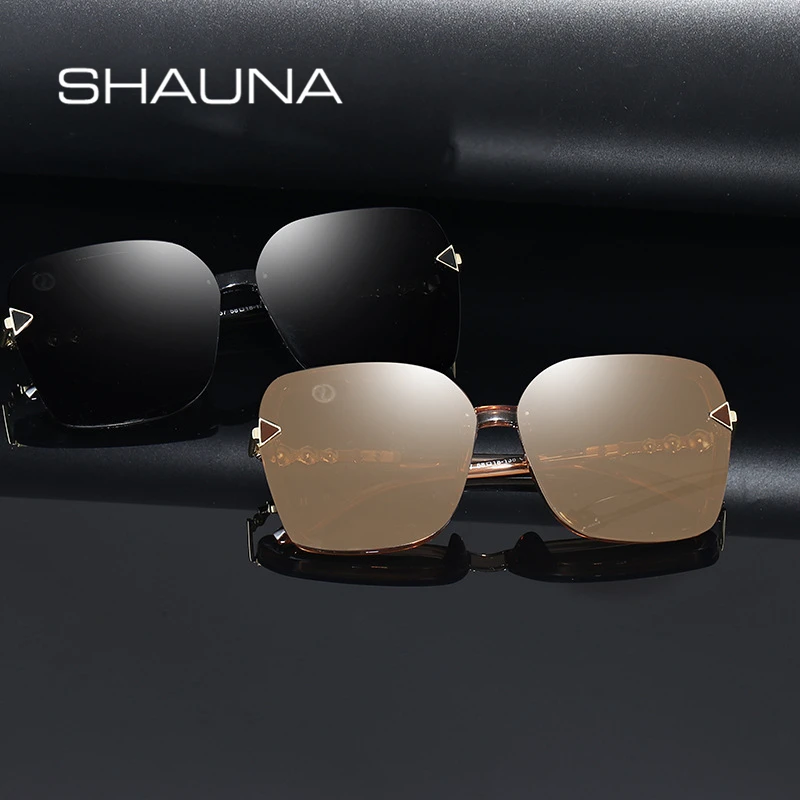 

SHAUNA New Arrival Fashion Oversized Square Polarized Sunglasses Women High Quality Gradient Lens Driving Fishing Glasses Shade