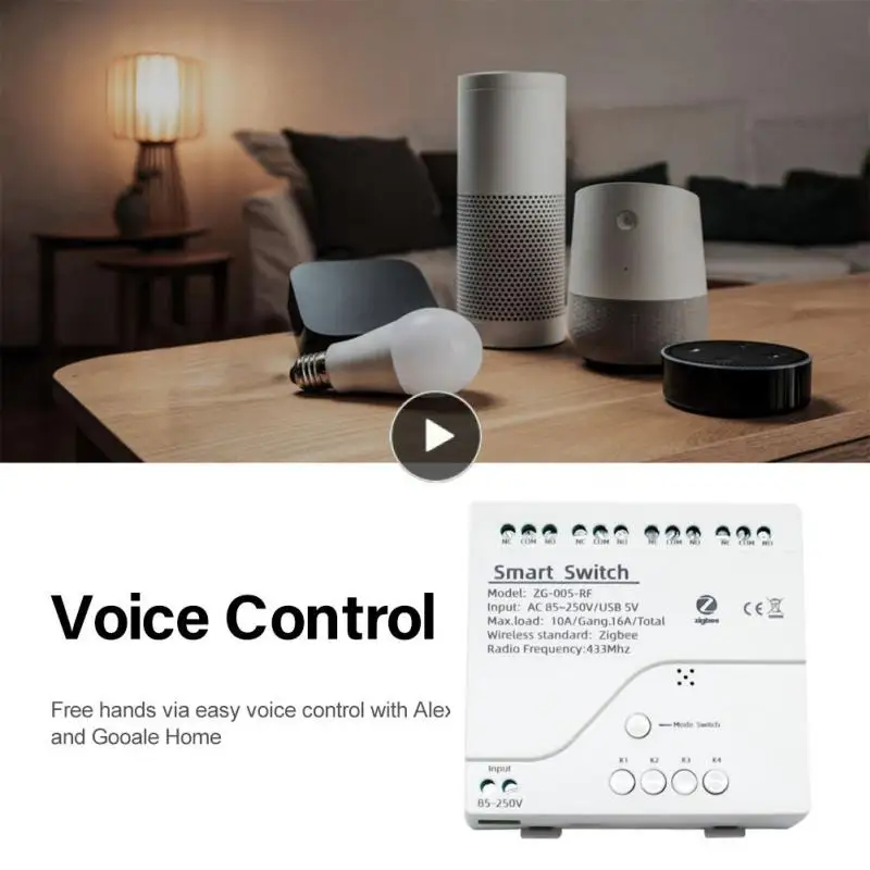 

10a 4 Channel Control Diy Switches Mouble Smart Life Smart Relay Switch Work With Alexa Google Home Zigbee Smart Switch Module