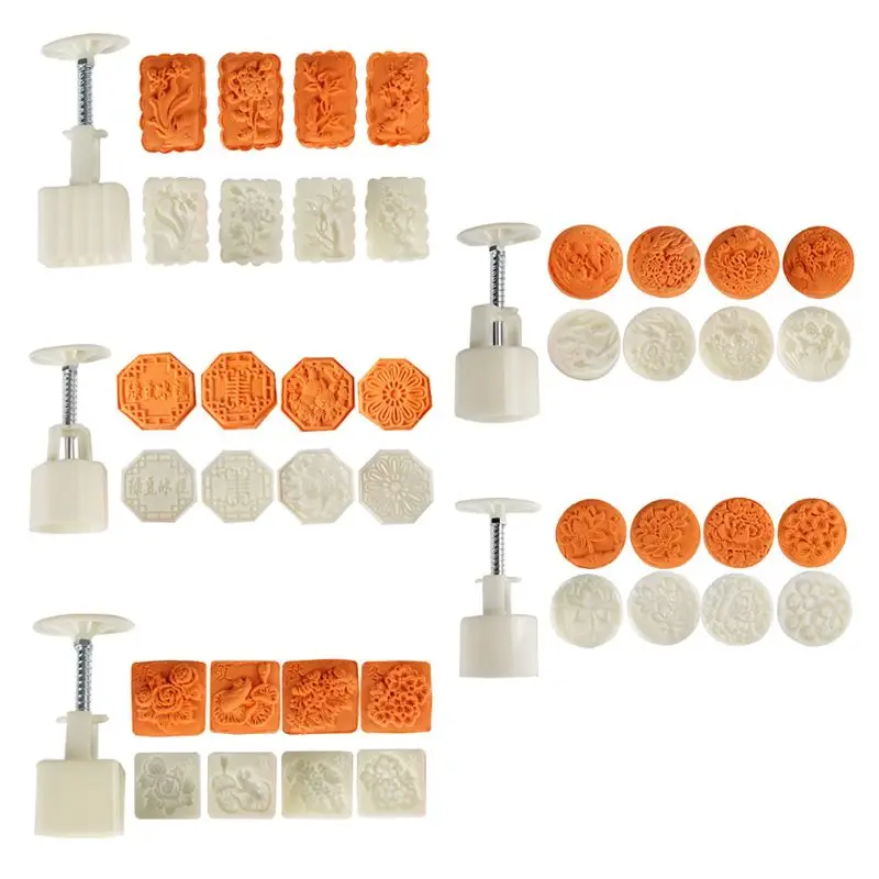 

Форма для выпечки квадратных цветов, 50-65 г, 4 штампа