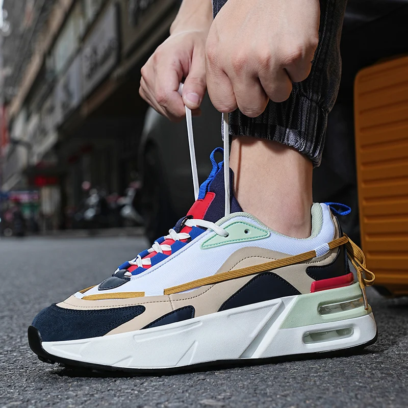 2022 Men sport Running Shoes Breathable Autumn air mesh Sport Shoes Big Size outdoor comfortable Sneakers Tennies shoes