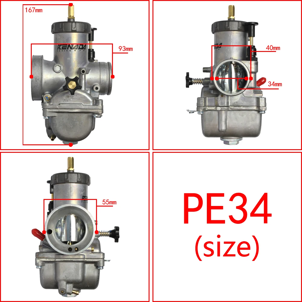 

Карбюратор двигателя PE32 PE34 Pwk Pwm Ksr Nsr Pe 200cc-450cc, 2/4 хода, карбюратор для Koso Keihin Honda Cr480 Kawasaki Yamaha Suzuki