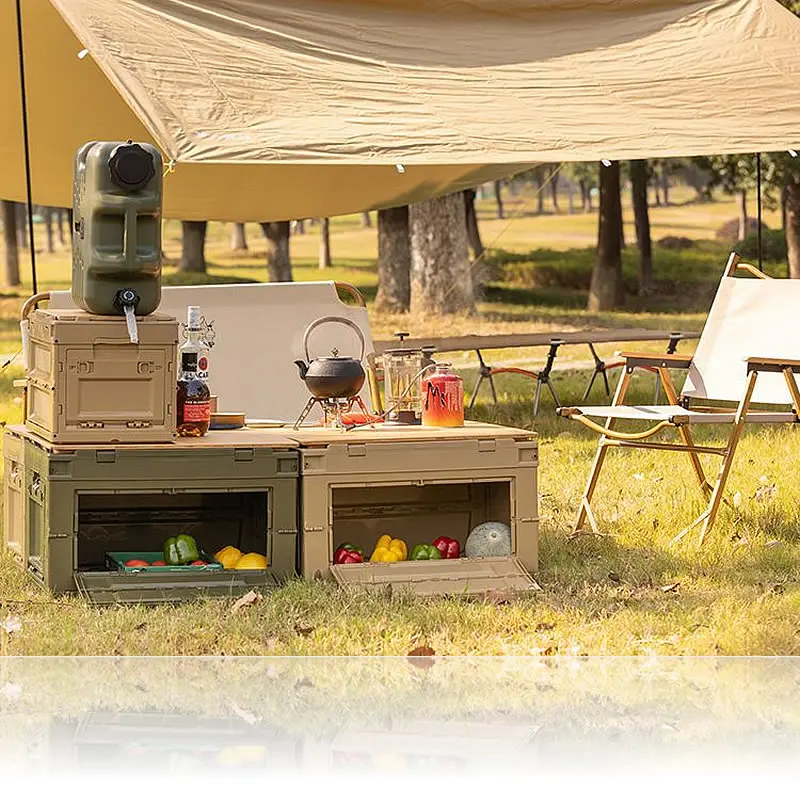 Складной ящик для хранения кемпинга утолщенный складной улицы 20 л