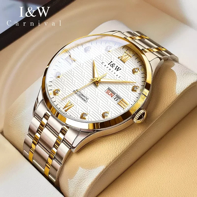 

Carnival High-end Series I&W Brand MIYOTA Mechanical Watch for Men 316L Stainless Steel 50M Waterproof Sapphire Automatic Watch