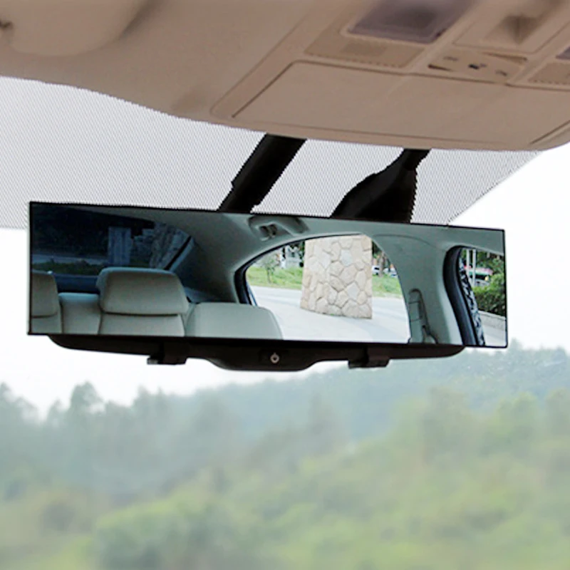

Универсальное автомобильное зеркало заднего вида HD, интерьерные зеркала, широкоугольное Панорамное зеркало заднего вида, широкие клипсы, аксессуары для заднего зеркала