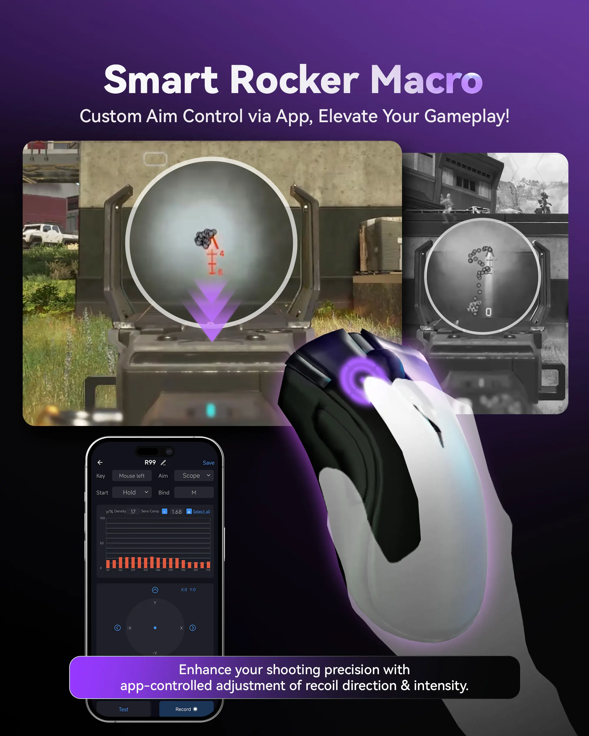 Фото Официальный адаптер AIMZENIX — AX200 PRO и AX200 для ПК MNK для игр FPS, RTS, R6, Apex Legends, COD |   Платформа ПК и НС №2