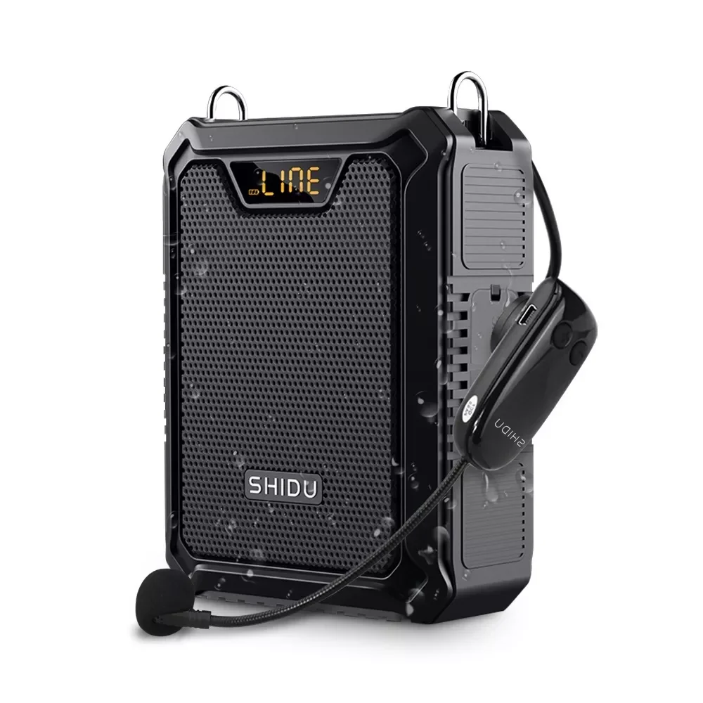 2022 30W Portable Voice Amplifier IPX6 Waterproof Bluetooth Speaker Power Bank Wireless Mic Loudspeaker For Teach Speech M1000