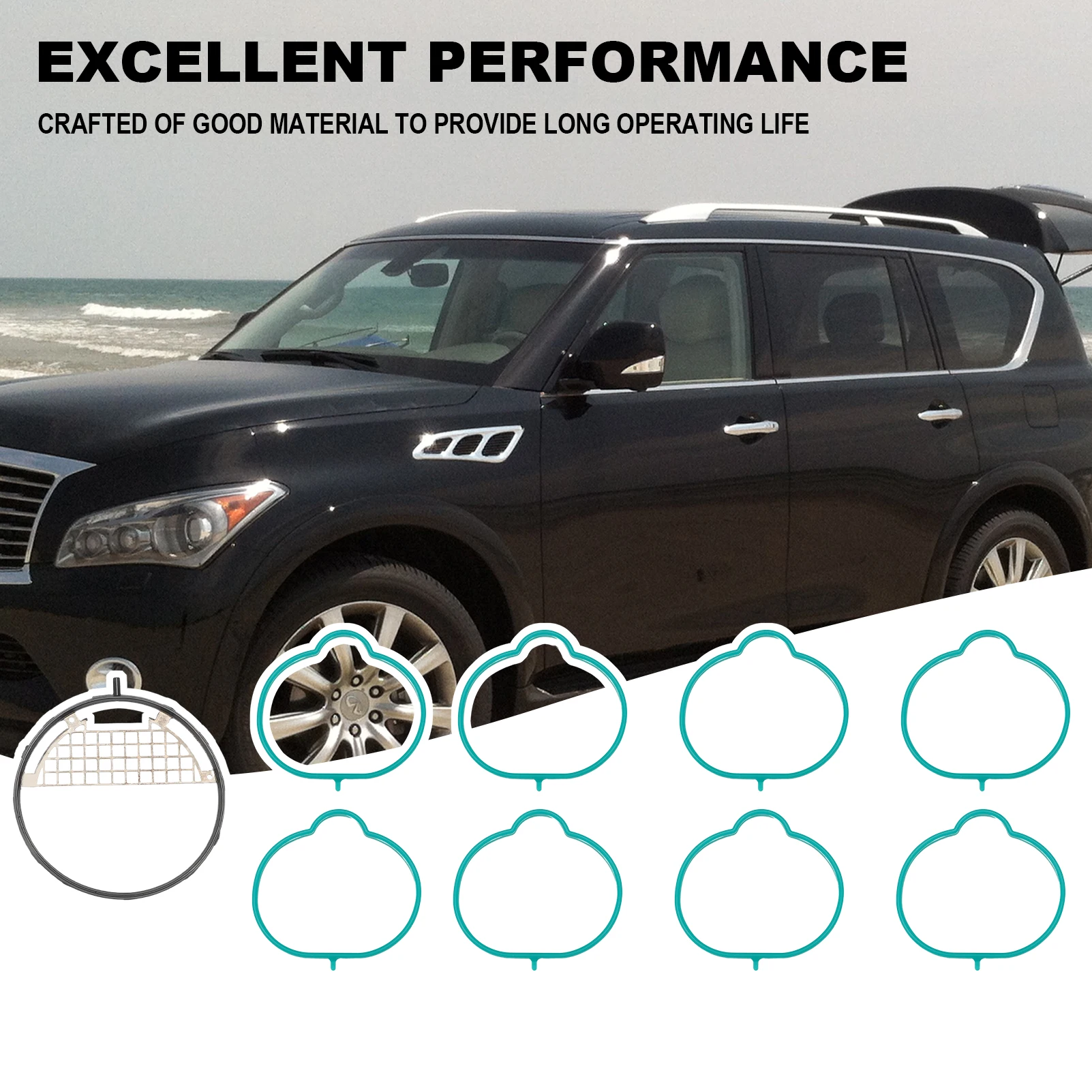 Комплект прокладок для впускного коллектора MS96945 подходит Nissan Armada 2005-2017 NV2500 NV3500