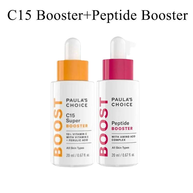 

2pcs Paula's Choice BOOST C15 Super Peptide Booster Vitamin C With Vitamin E Ferulic Acid Skin Serum Anti-aging Whitening Repair
