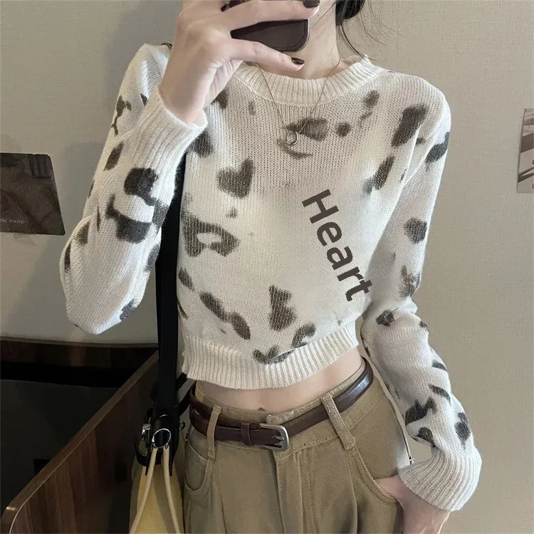 Элегантный женский пуловер в стиле Idle осень/зима 2023 новый дизайн чувственный