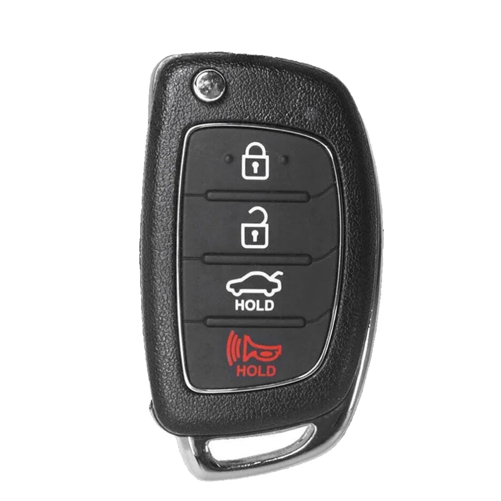 

New TQ8-RKE-4F25 95430-D3010 Flip Remote Smart Key Fob 4 Button 433MHz Keyless Entry for Hyundai Tucson