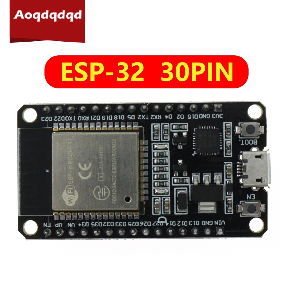 

ESP-32 Module Development Board Analog-To-Digital Channels Encryption System IEEE 802.11 Security Protect Electronic Component
