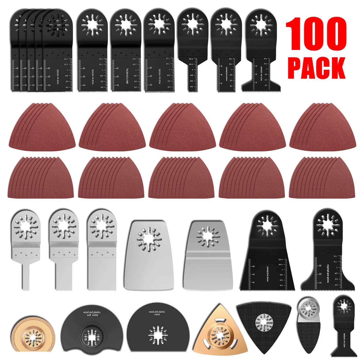 

20-100 шт., многофункциональные двухметаллические лезвия для точной пилы