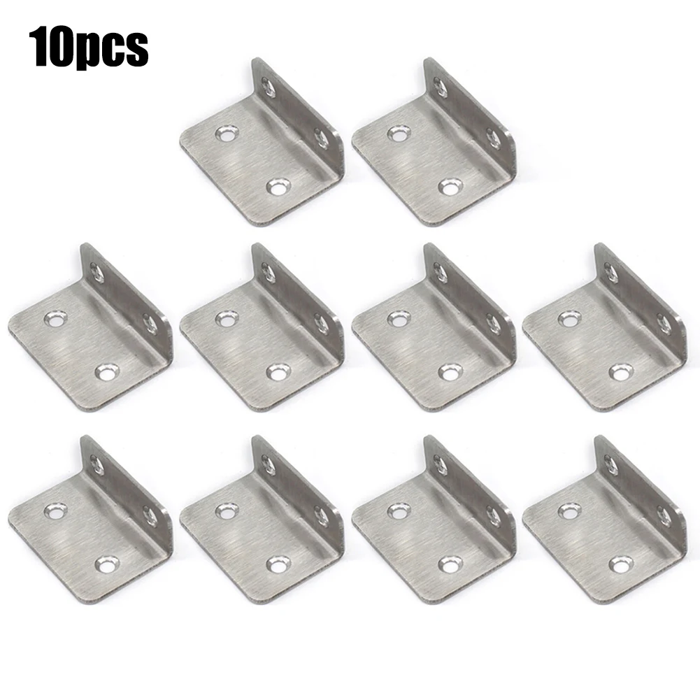 

10PCS Right Angle Square Angle Code Partition Fixed Bracket 90 Degree Angle Code Hinge Repair Plate Cupboard Cabinet Door Repair