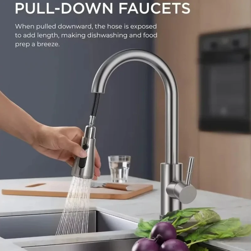 Вытяжной рычаг для кухонного смесителя Rozin черный 360 °