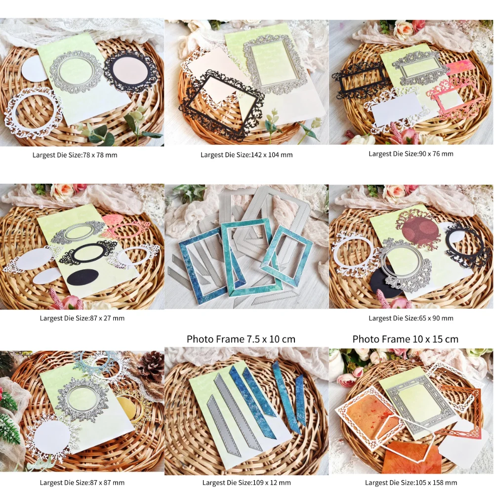 

New Arrival Photo Frame Metal Cutting Dies DIY Scrapbooking Photo Album Decorative Embossing PaperCard Crafts Die