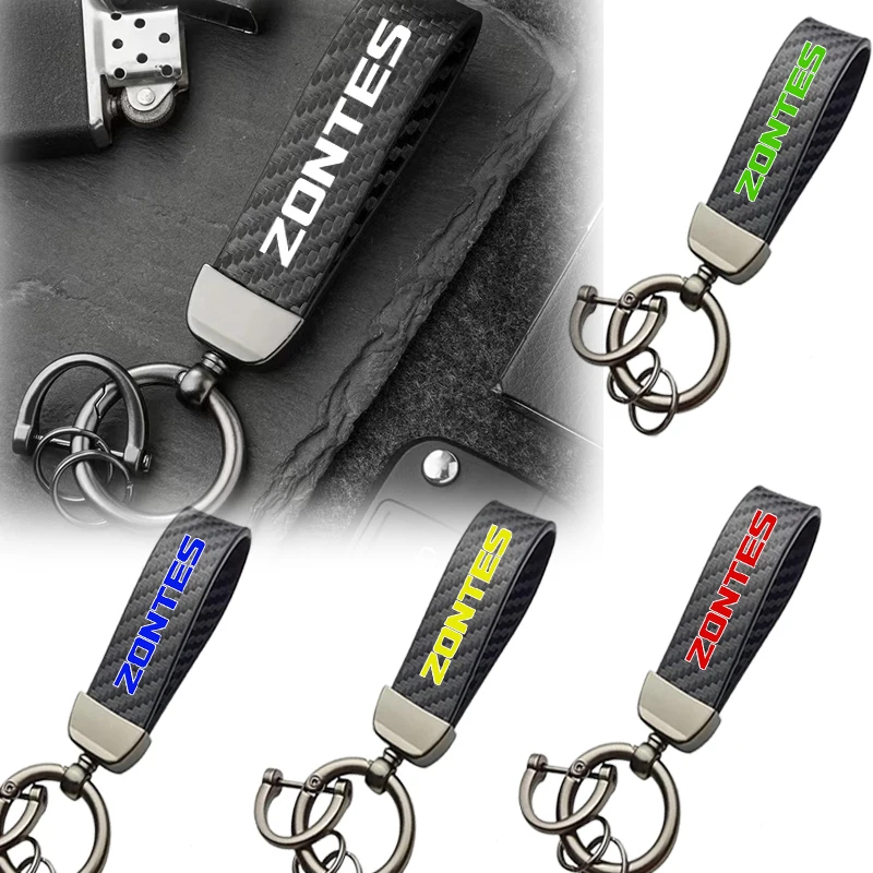

Premium Carbon Fiber Metal Keychain For Zontes Shengshi ZT310X 310T 310V ZT310R G1 125 ZT125 ZT125U Motorcycle Accessories