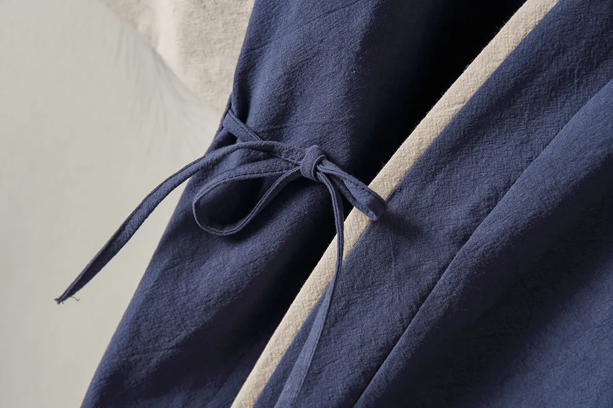 Рубашка в китайском стиле с дзен-чай хлопковый льняной топ ретро блузка кунг-фу