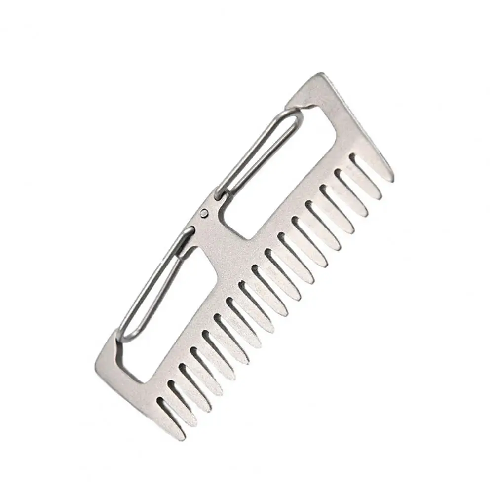 Карманная расческа Практичная титановая карманная Bushcraft Легкая щетка для волос