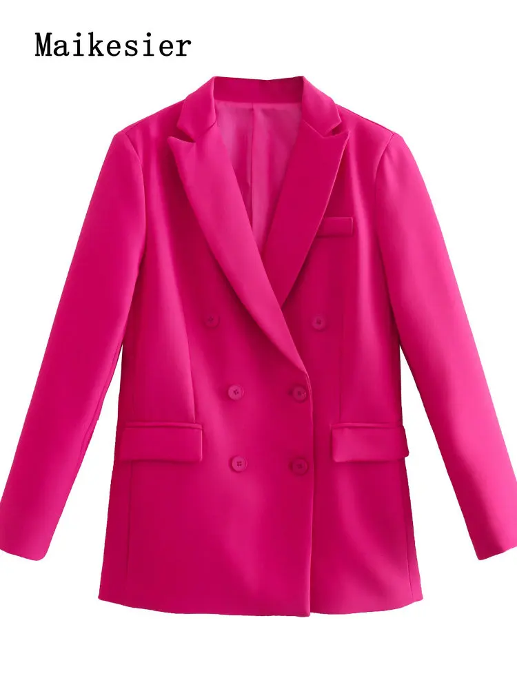 

2022 Spring Summer New Solid Color Long Sleeve Elegant Fashion 2 Piece Set Women Suit Blazer and Pants Office Lady Suit Women