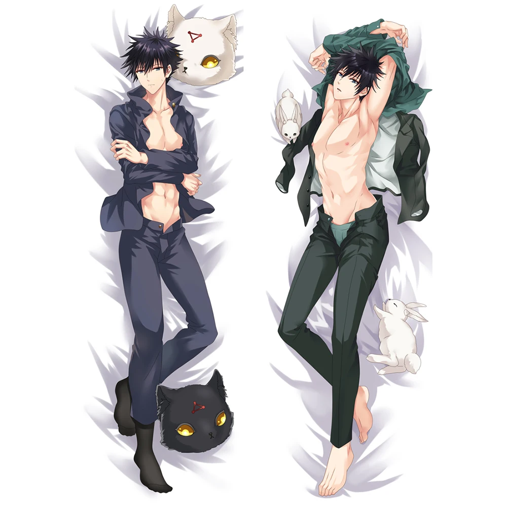 50x180 см аниме юютсу Kaisen Fushiguro Megumi Dakimakura обнимающая Подушка Чехол Otaku BL Мужская наволочка спальня постельное белье