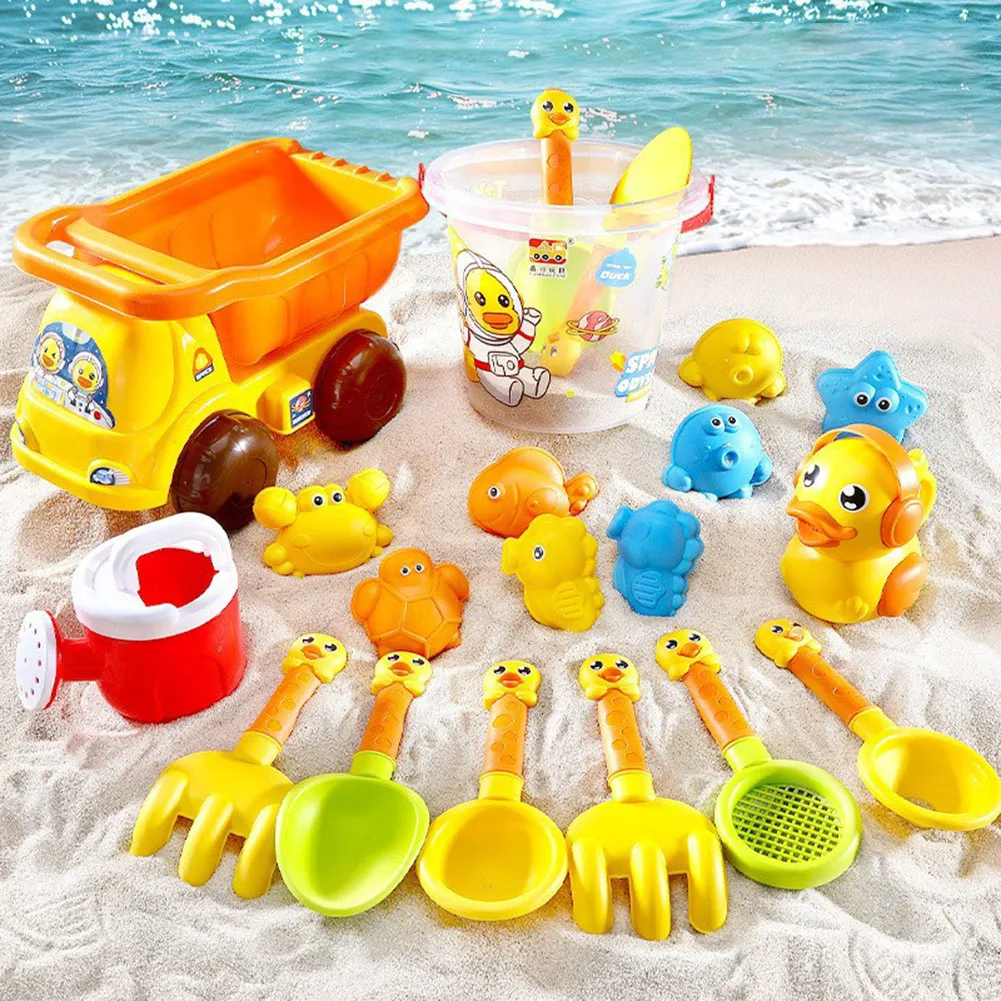 

Sand Beach Game Toy Set Increase Parent Child Interaction Water Play Tools Anti Scratch DIY Sandbox Mold Set for Outdoor Travel