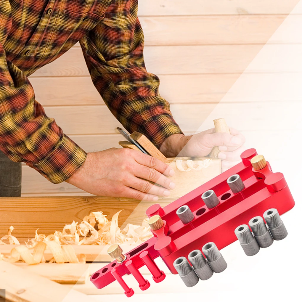 

Приспособление для сверления дюбелей, деревообработки, столярных работ, локатор открывания, регулируемый портативный дырокол для мебели «...