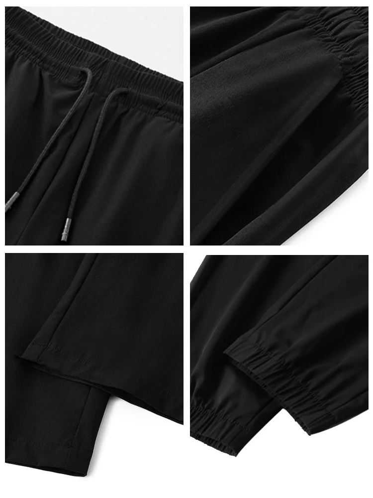 Autumn Tall Men's Plus size Sweatpants Extended Version Loose plus Size Large Fat Man Ankle-tied Wide Leg Sweat pants Tide