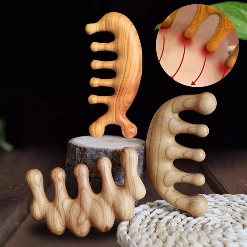 

1 шт., массажная Расческа с пятью зубьями