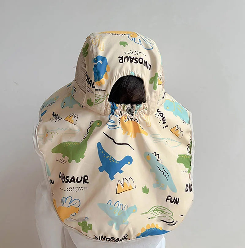 

Summer Baby Bucket Hat 360° Wide Brim UV Protection Boys Girls Cap Children Panama Outdoor Beach Sun Hats Cartoon Fisherman Caps