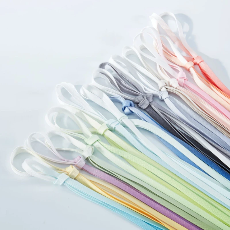 Gradient Color Flat Shoe Laces For Canvas Sneakers Athletic Shoelaces Strings For Kids Shoe Fashion Shoestring for Dance Sneaker