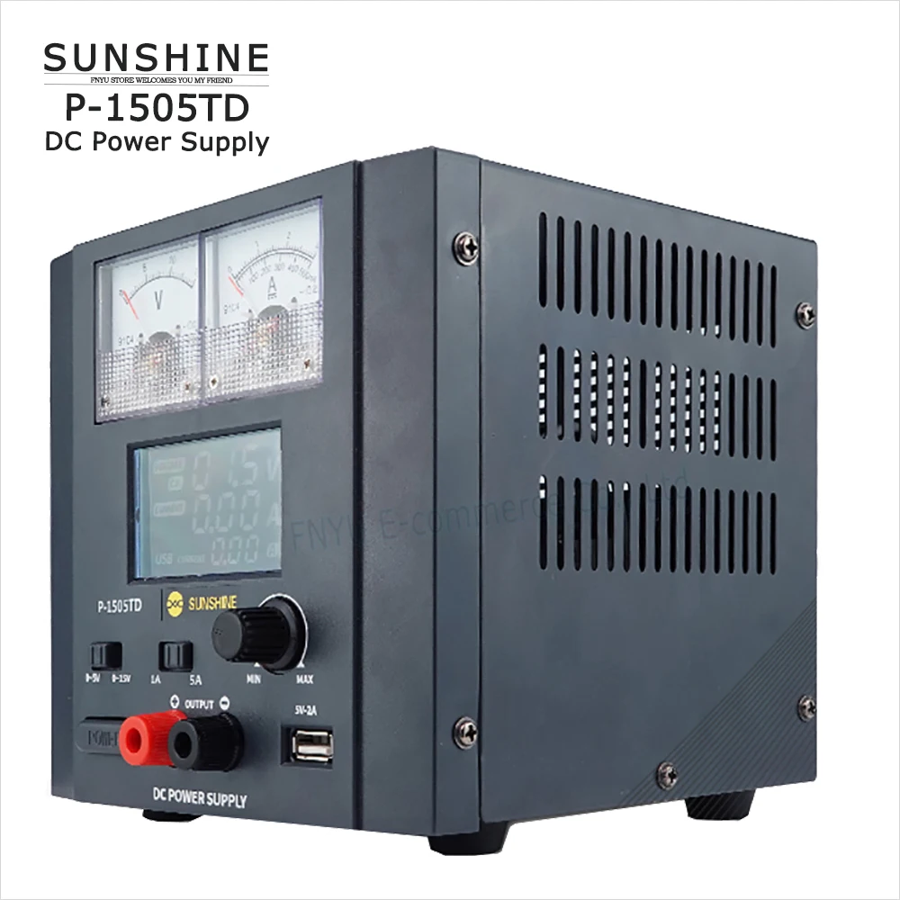 Умный источник питания постоянного тока 5A, солнечный свет, фотосессия, измеритель тока для ремонта, 15 В, 5 А, измеритель источника питания