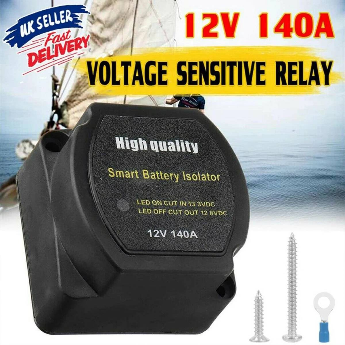 

Новый комплект изолятора двойной батареи 12 в 140 а IP65 водонепроницаемый реле автоматическое реле автомобильной батареи с защитой от перенап...